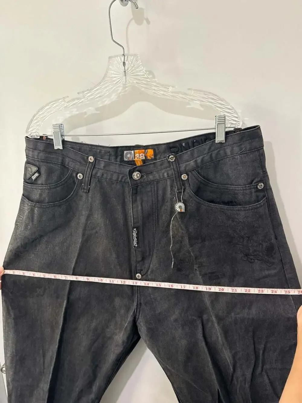 Akademiks Vintage Embroidered Black Denim Jeans